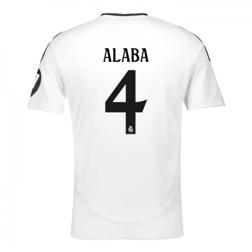 Real Madrid Alaba 4 Barn Hjemmedrakt 2024-25 Kortermet