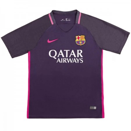 Barcelona 2016-17 Retro Bortedrakt Kortermet