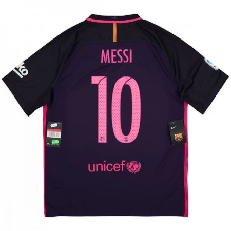 Barcelona Messi 10 2016-17 Retro Bortedrakt Kortermet