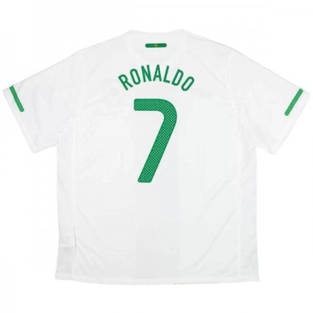 Portugal Ronaldo 7 2010 Retro Bortedrakt Kortermet