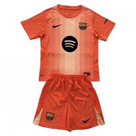 FC Barcelona Keeper Barn Drakt 2025-26 Oransje Kortermet