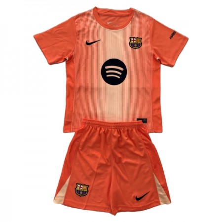 FC Barcelona Keeper Barn Drakt 2025-26 Oransje Kortermet FC Barcelona Keeper Barn Drakt 2025-26 Oransje Kortermet