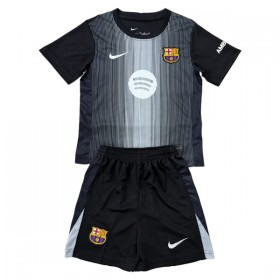 FC Barcelona Keeper Barn Drakt 2025-26 Svart Kortermet