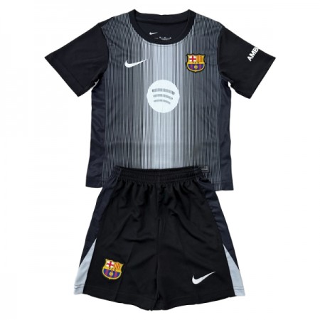 FC Barcelona Keeper Barn Drakt 2025-26 Svart Kortermet FC Barcelona Keeper Barn Drakt 2025-26 Svart Kortermet