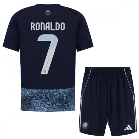 Al Nassr Ronaldo 7 Barn Bortedrakt 2025-26 Kortermet Al Nassr Ronaldo 7 Barn Bortedrakt 2025-26 Kortermet