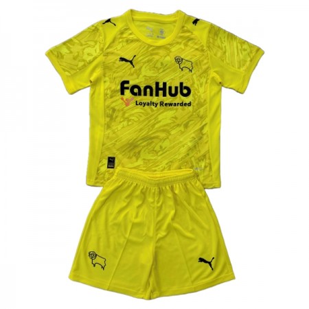 Derby County Keeper Barn Drakt 2025-26 Gul Kortermet