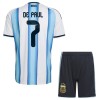 Argentina De Paul 7 Barn Hjemmedrakt VM 2026 Kortermet Argentina De Paul 7 Barn Hjemmedrakt VM 2026 Kortermet