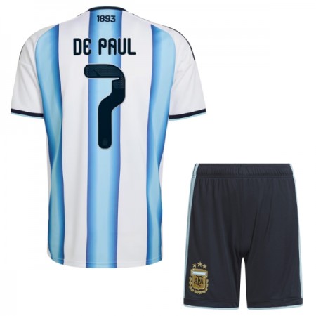 Argentina De Paul 7 Barn Hjemmedrakt VM 2026 Kortermet Argentina De Paul 7 Barn Hjemmedrakt VM 2026 Kortermet