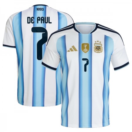 Argentina De Paul 7 Hjemmedrakt VM 2026 Kortermet