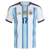 Argentina Garnacho 17 Barn Hjemmedrakt VM 2026 Kortermet