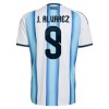 Argentina J. Alvarez 9 Hjemmedrakt VM 2026 Kortermet