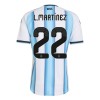 Argentina Lautaro Martinez 22 Hjemmedrakt VM 2026 Kortermet