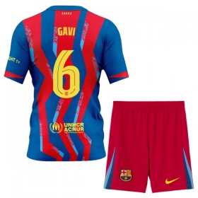 FC Barcelona Gavi 6 Barn Fjerdedrakt 2025-26 Kortermet