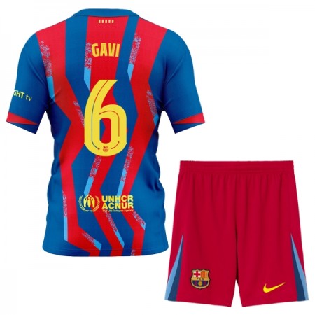 FC Barcelona Gavi 6 Barn Fjerdedrakt 2025-26 Kortermet FC Barcelona Gavi 6 Barn Fjerdedrakt 2025-26 Kortermet