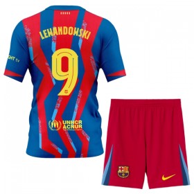 FC Barcelona Lewandowski 9 Barn Fjerdedrakt 2025-26 Kortermet