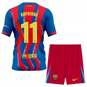 FC Barcelona Raphinha 11 Barn Fjerdedrakt 2025-26 Kortermet