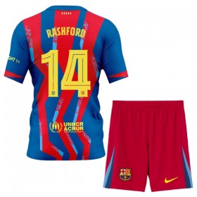 FC Barcelona Rashford 14 Barn Fjerdedrakt 2025-26 Kortermet