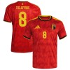 Belgia Tielemans 8 Hjemmedrakt VM 2026 Kortermet Belgia Tielemans 8 Hjemmedrakt VM 2026 Kortermet