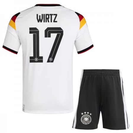Tyskland Wirtz 17 Barn Hjemmedrakt VM 2026 Kortermet Tyskland Wirtz 17 Barn Hjemmedrakt VM 2026 Kortermet