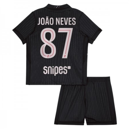 Paris Saint-Germain Joao Neves 87 Jordan Barn Fjerdedrakt 2025-26 Kortermet