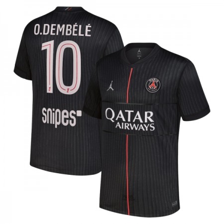 Paris Saint-Germain Ousmane Dembele 10 Jordan Fjerdedrakt 2025-26 Kortermet Paris Saint-Germain Ousmane Dembele 10 Jordan Fjerdedrakt 2025-26 Kortermet