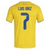 Colombia Luis Diaz 7 Hjemmedrakt VM 2026 Kortermet Colombia Luis Diaz 7 Hjemmedrakt VM 2026 Kortermet
