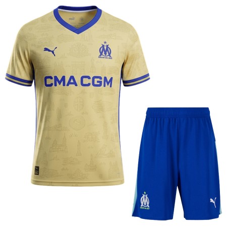 Olympique de Marseille Barn Fjerdedrakt 2025-26 Kortermet Olympique de Marseille Barn Fjerdedrakt 2025-26 Kortermet