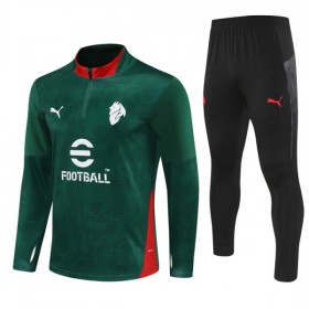AC Milan Trenings Collegegenser 2025-26 Kvart-Zip Grønn