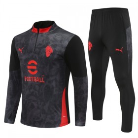 AC Milan Trenings Collegegenser 2025-26 Kvart-Zip Svart