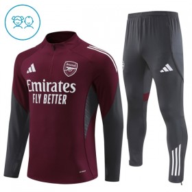 Arsenal Barn Trenings Collegegenser 2025-26 Kvart-Zip Rød