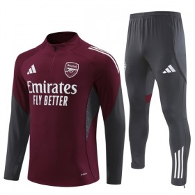 Arsenal Trenings Collegegenser 2025-26 Kvart-Zip Rød
