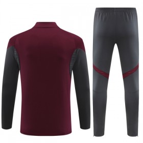 Arsenal Trenings Collegegenser 2025-26 Kvart-Zip Rød