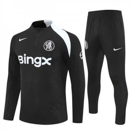 Chelsea Trenings Collegegenser 2025-26 Kvart-Zip Svart Chelsea Trenings Collegegenser 2025-26 Kvart-Zip Svart