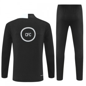 Chelsea Trenings Collegegenser 2025-26 Kvart-Zip Svart