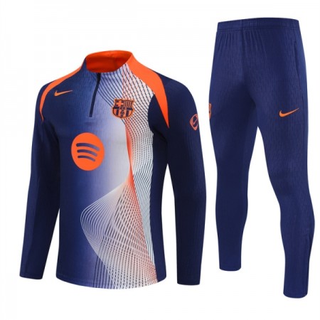 FC Barcelona Trenings Collegegenser 2025-26 Kvart-Zip Blå FC Barcelona Trenings Collegegenser 2025-26 Kvart-Zip Blå