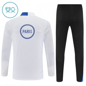 Paris Saint-Germain Barn Trenings Collegegenser 2025-26 Kvart-Zip Hvit