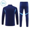 Real Madrid Barn Trenings Collegegenser 2025-26 Kvart-Zip Navy