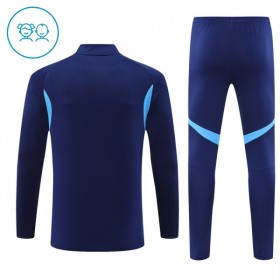 Real Madrid Barn Trenings Collegegenser 2025-26 Kvart-Zip Navy