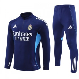Real Madrid Trenings Collegegenser 2025-26 Kvart-Zip Navy