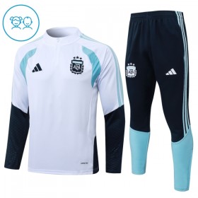 Argentina Barn Trenings Collegegenser 2026-27 Kvart-Zip Hvit