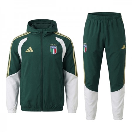 Italia Trenings Hettejakke Set 2026-27 Grønn Italia Trenings Hettejakke Set 2026-27 Grønn