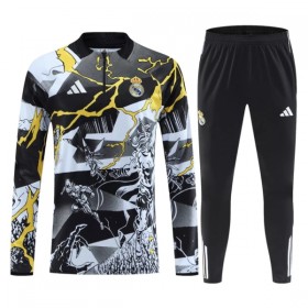 Real Madrid Marvel Trenings Collegegenser 2026-27 Kvart-Zip Svart