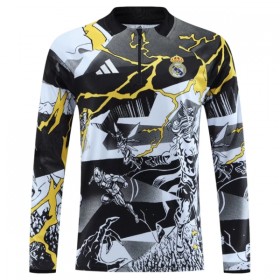 Real Madrid Marvel Trenings Collegegenser 2026-27 Kvart-Zip Svart