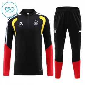 Tyskland Barn Trenings Collegegenser 2026-27 Kvart-Zip Svart