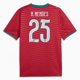Portugal Nuno Mendes 25 Hjemmedrakt VM 2026 Kortermet