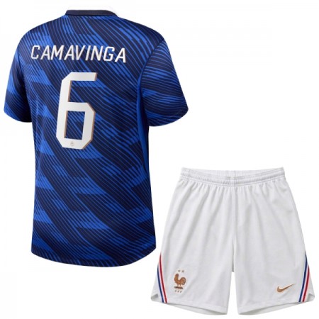 Frankrike Camavinga 6 Barn Hjemmedrakt VM 2026 Kortermet