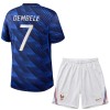 Frankrike Ousmane Dembele 7 Barn Hjemmedrakt VM 2026 Kortermet Frankrike Ousmane Dembele 7 Barn Hjemmedrakt VM 2026 Kortermet
