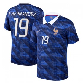 Frankrike Theo Hernandez 19 Hjemmedrakt VM 2026 Kortermet