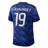 Frankrike Theo Hernandez 19 Hjemmedrakt VM 2026 Kortermet