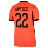 Nederland Dumfries 22 Hjemmedrakt VM 2026 Kortermet
